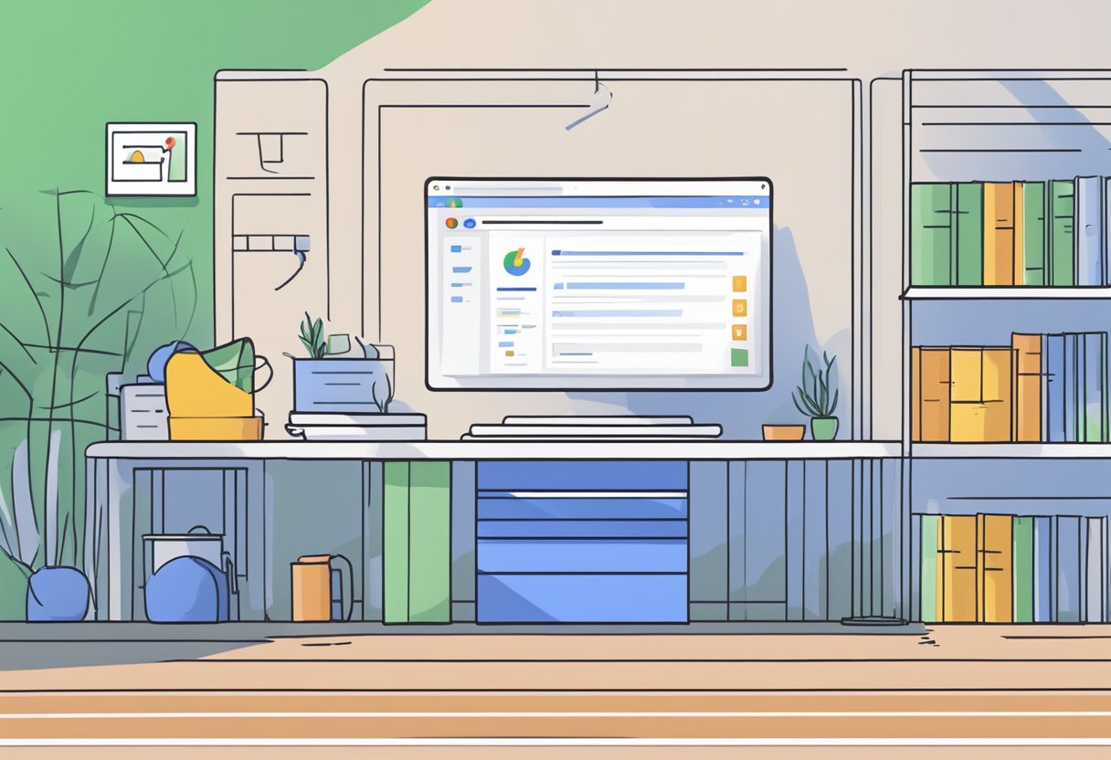 A computer screen displays Google One storage plans. A mouse clicks on "Upgrade" button