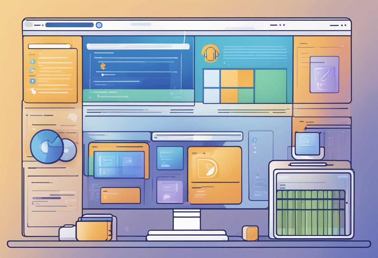 A computer screen displaying the Windows 11 upgrade eligibility criteria and preparation steps. Icons of system requirements and update progress are visible