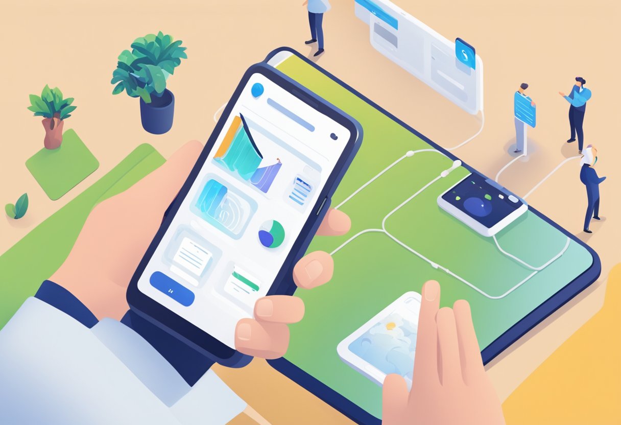 A mobile device with Safari open, VR icon missing, user attempting to troubleshoot