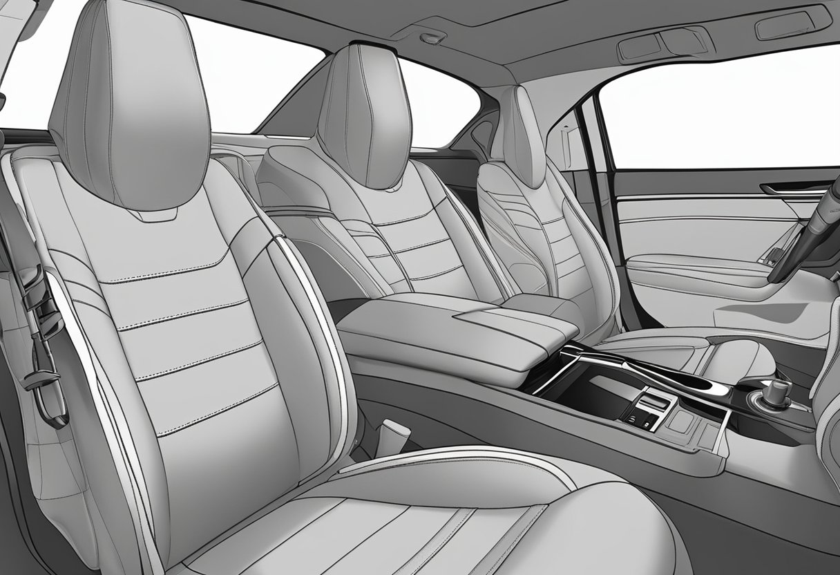 A car's upholstery and trim are shielded by a durable cover, shielding them from wear and tear