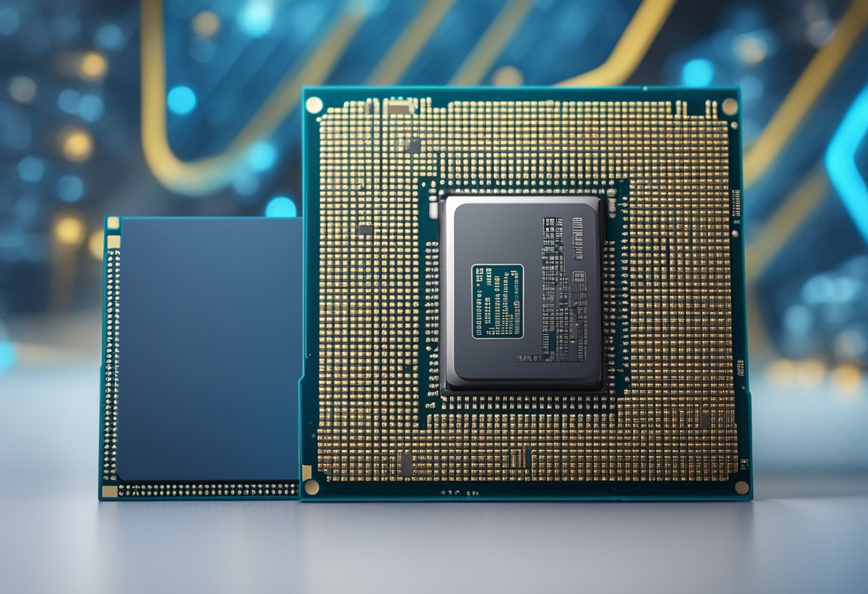 The Intel Core i7-11700F CPU with a TDP of 65W, depicted with its technical specifications displayed prominently