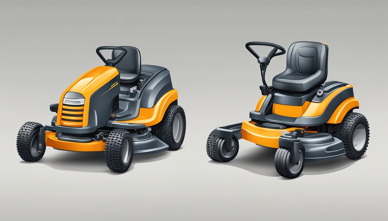 A lawnmower with ergonomic design and comfortable features