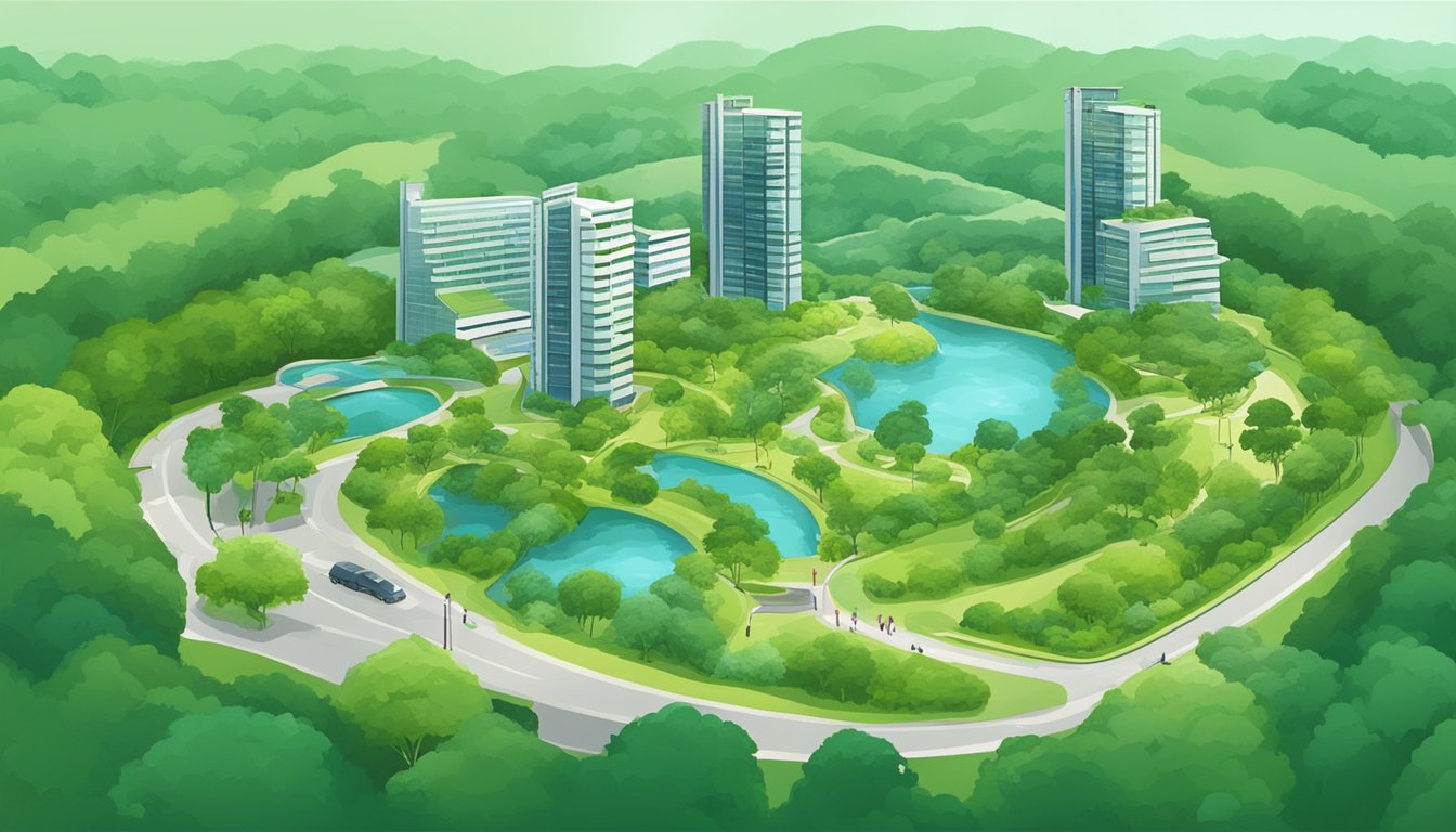Lush green parks and nature reserves with convenient free parking access in Singapore