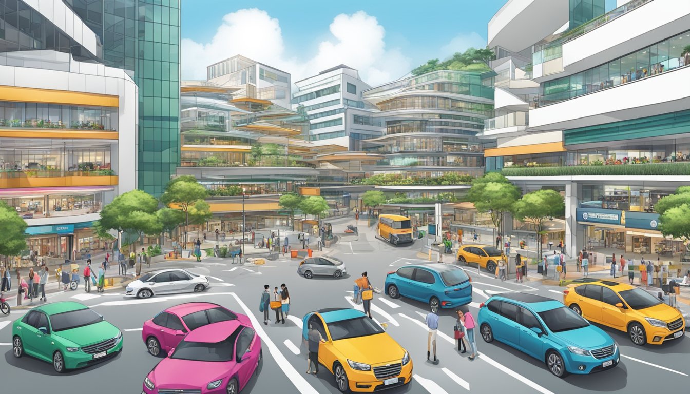 A bustling shopping and leisure hub with free parking near Woodlands Checkpoint, Singapore