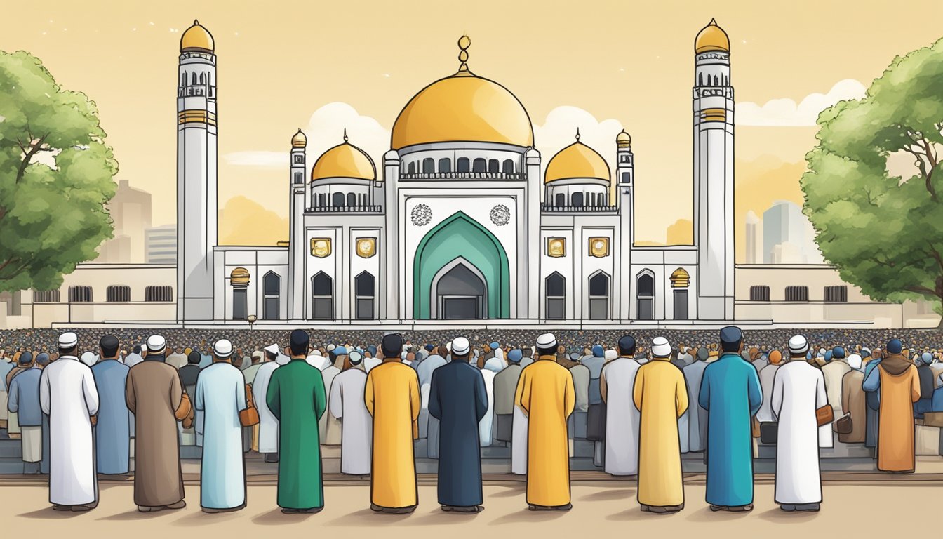 People in Singapore booking Friday prayer slots online
