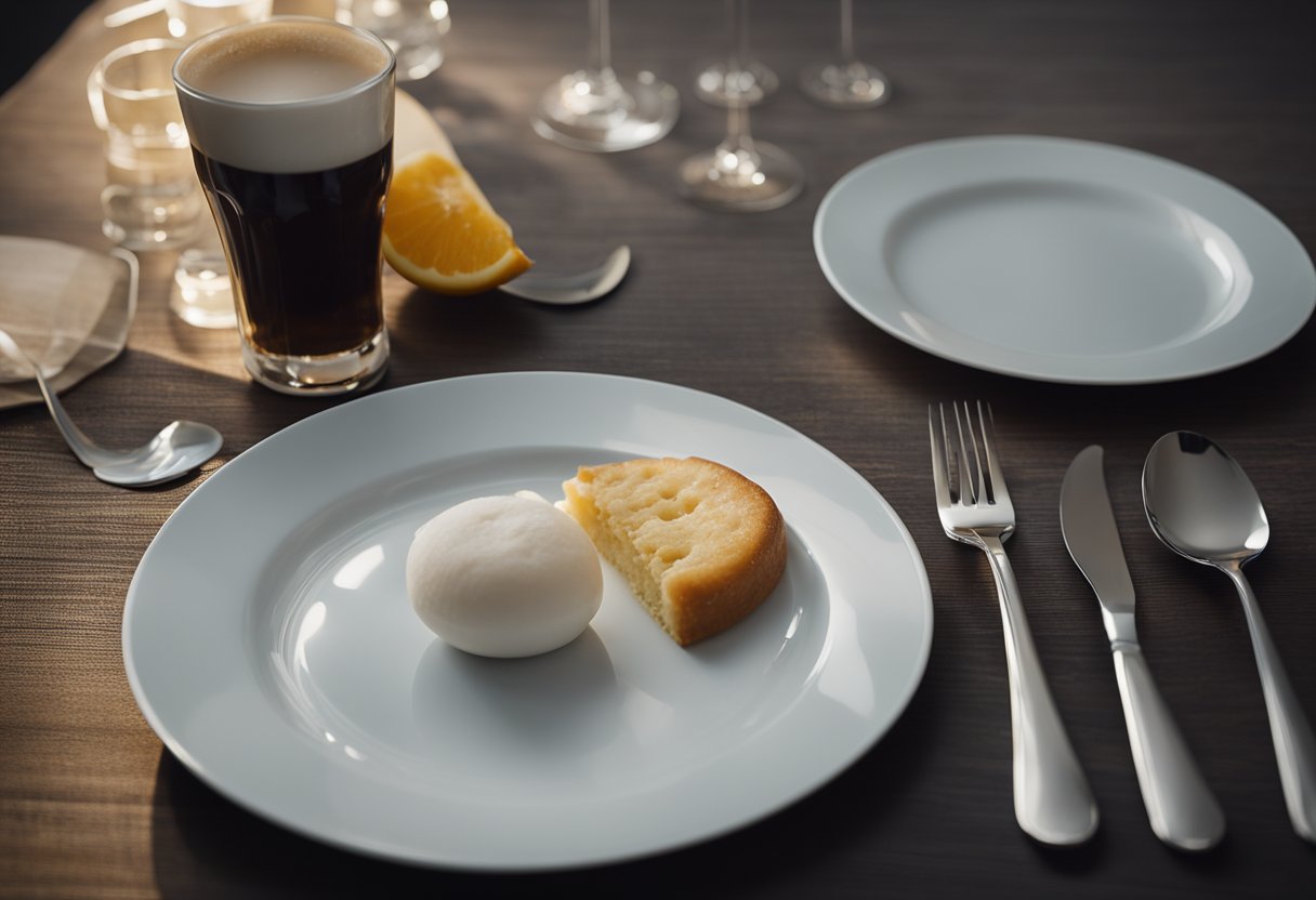 Does Lack of Sleep Make You Hungry? A yawning moon and an empty plate, both reaching out to each other