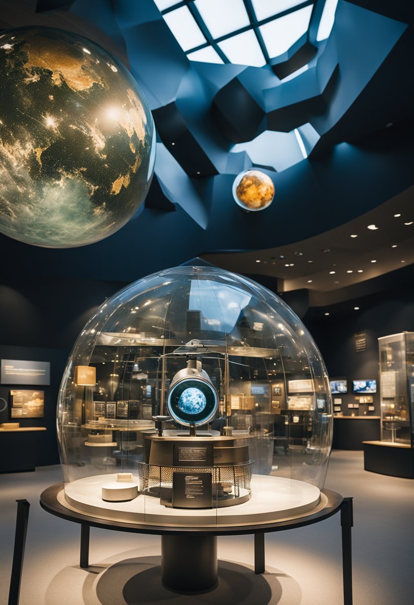 The museum displays interactive exhibits on space and science in Waco