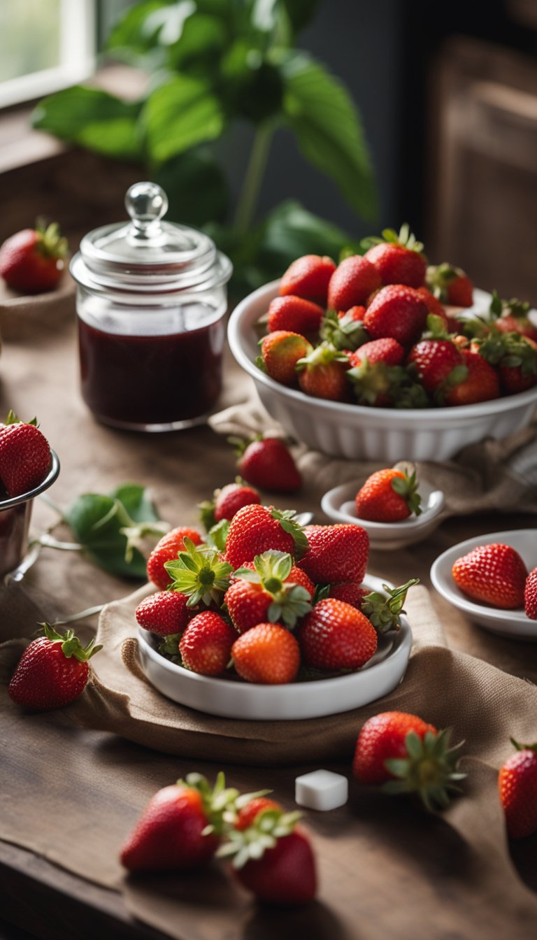 Bring a burst of vibrant flavor to your table with this traditional strawberry jam. Packed with the natural sweetness of fresh strawberries, it's a delightful addition to any pantry or gift basket.