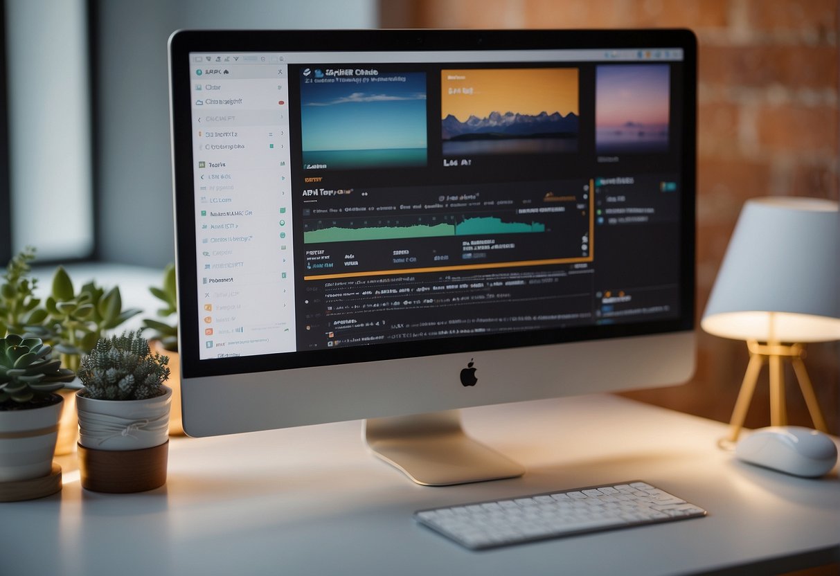 A computer screen displaying Zapier's interface linking to ChatGPT's API