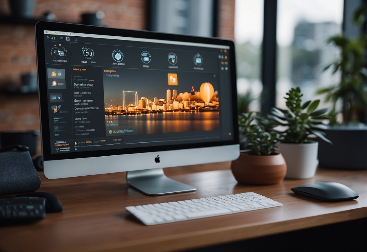 A computer screen displays Zapier's interface linking ChatGPT to automate workflows