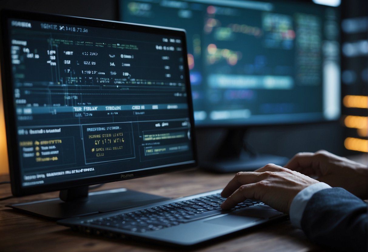 A computer screen with the Neuroflash interface open, showing the writing and optimization processes in action. The user's cursor hovers over the "submit" button