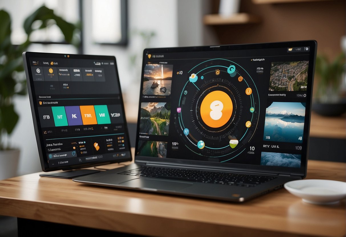 The Rytr interface displays various advanced features, including AI-generated content, customizable templates, and real-time collaboration tools