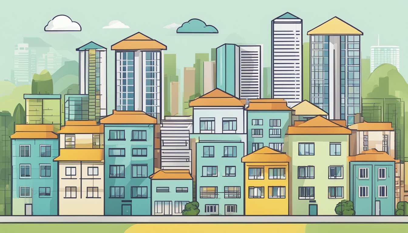 A graph showing fluctuating interest rates and various options for HDB home loans in Singapore