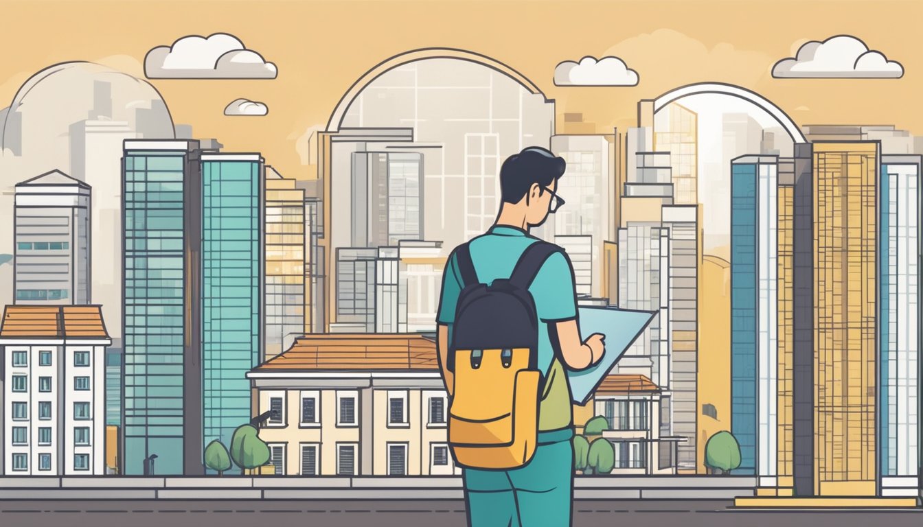 A person comparing HDB and bank loan options in Singapore, with a focus on the differences between the two