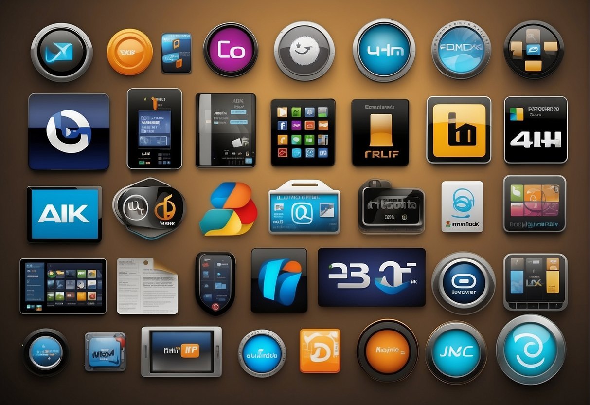 Various software logos and icons seamlessly connecting and enhancing workflow processes