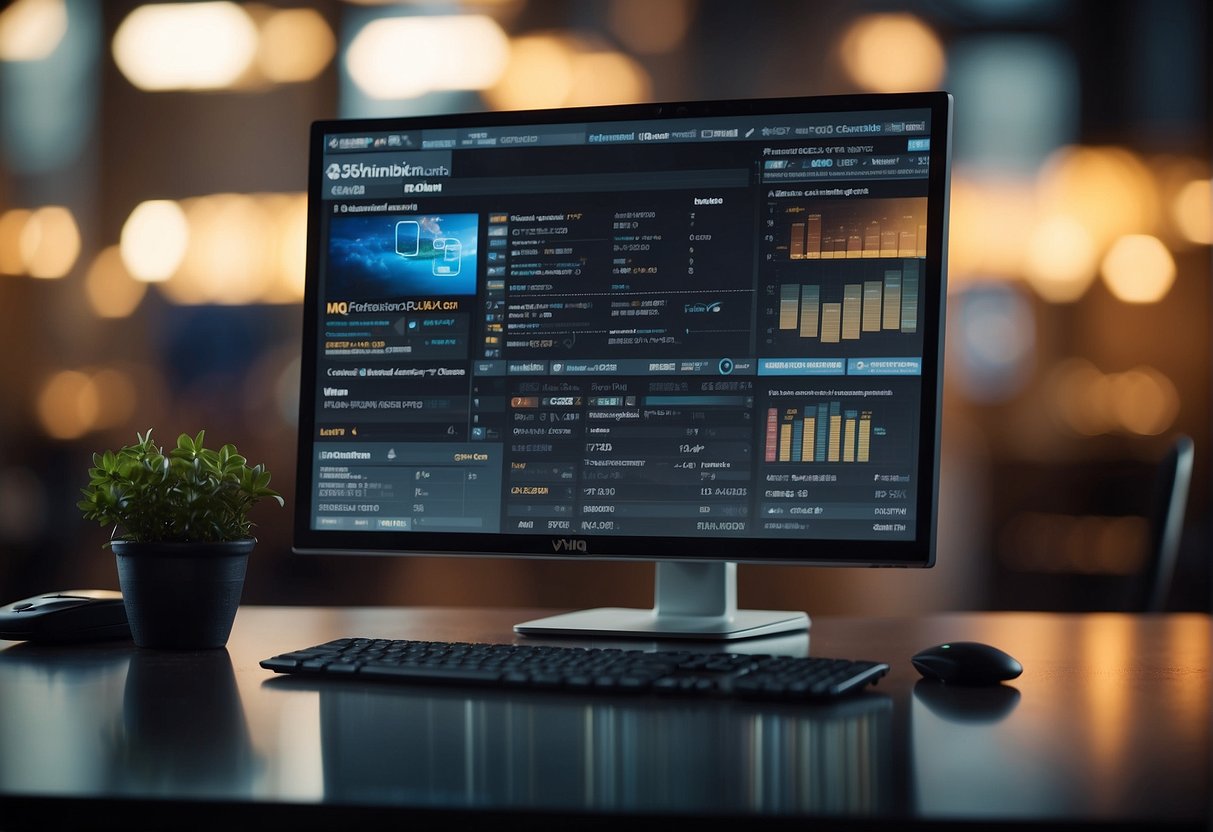 A computer screen displaying Vidiq's core functions with alternative options listed beside it
