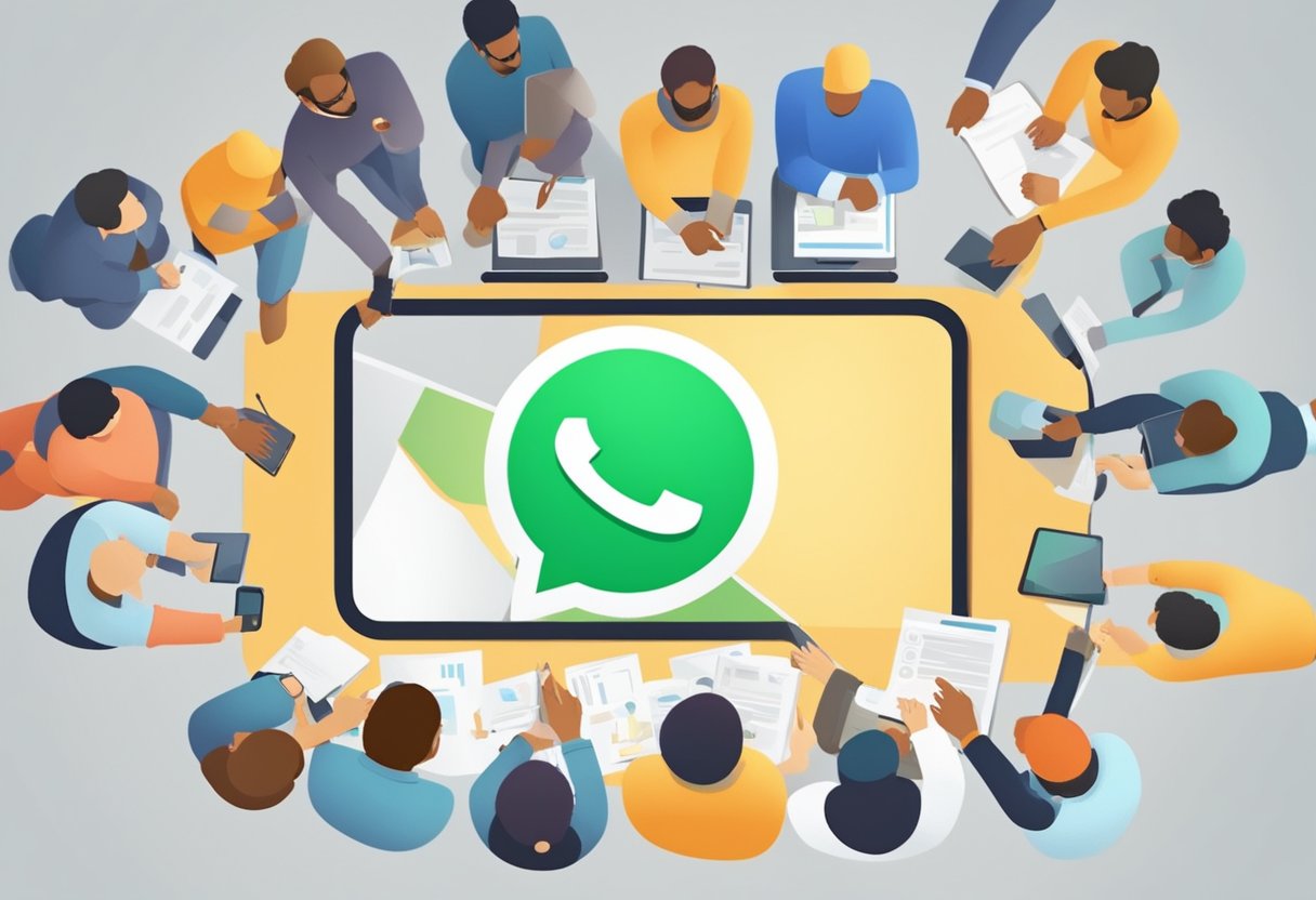 People joining Haryana job WhatsApp groups, exchanging information and opportunities, networking and sharing resources