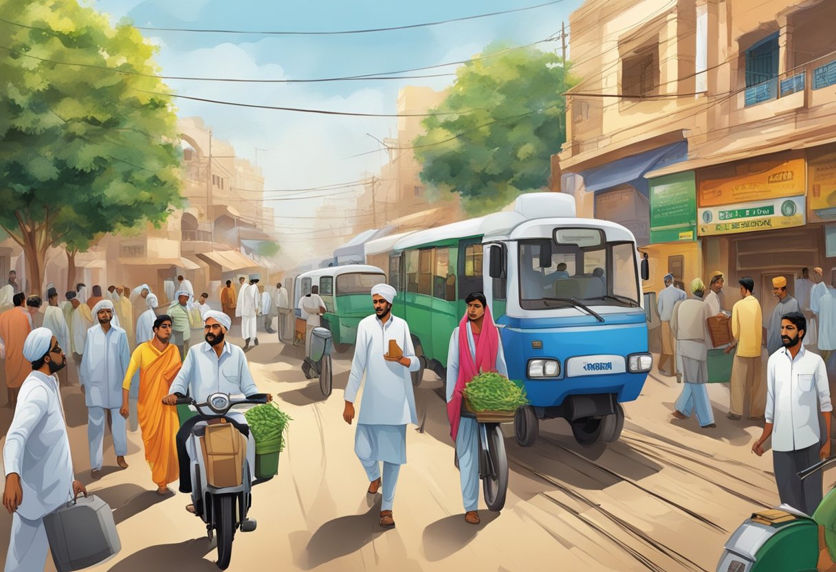 The bustling streets of Haryana showcase a variety of employment sectors, including agriculture, manufacturing, technology, and healthcare