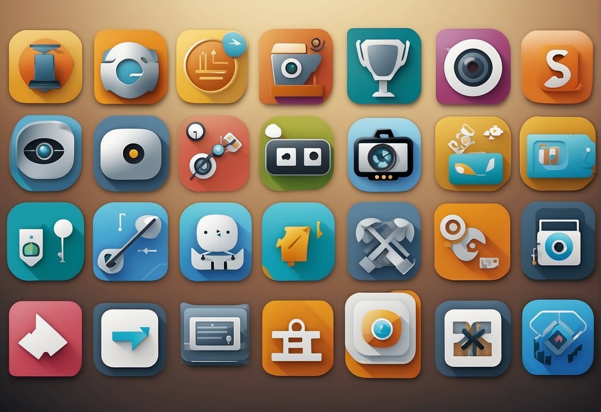 Various chatbot icons surrounded by arrows pointing to them, representing alternative options to Botpress