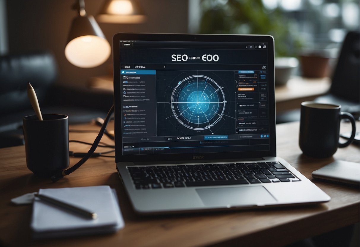 A computer screen displaying various SEO and content tools, with Surfer SEO alternatives highlighted and organized for easy comparison