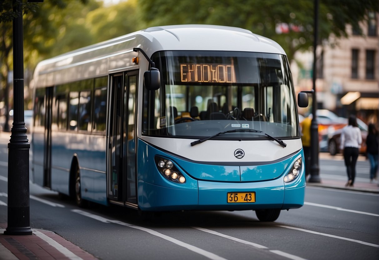 Various transportation options displayed with price tags and accessibility symbols