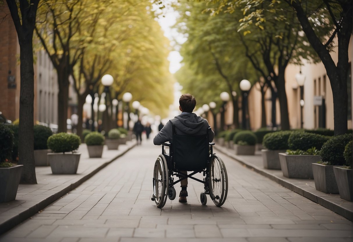 A person using a wheelchair easily accesses and receives support from alternative AI options provided by Leonardo AI