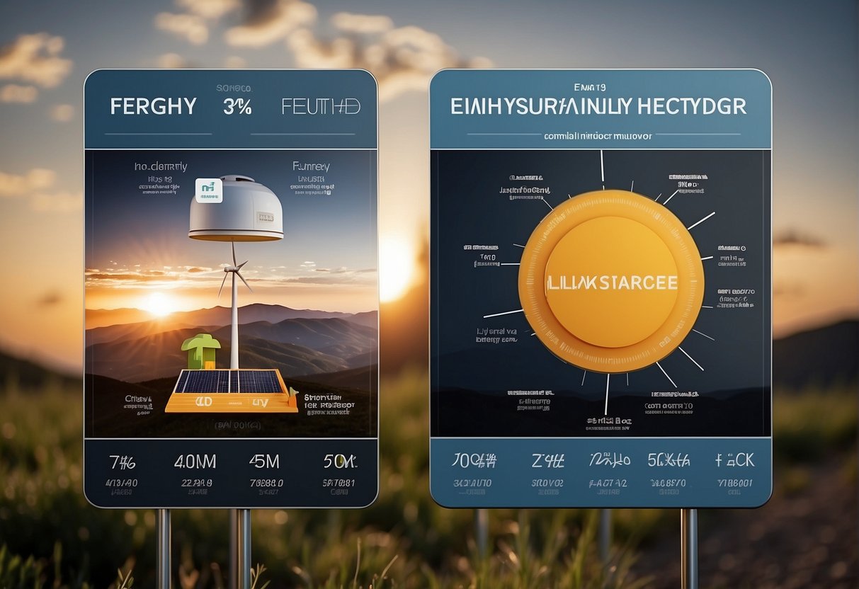 A comparison of cost between different energy sources, such as solar, wind, and hydro, with a focus on affordability and sustainability