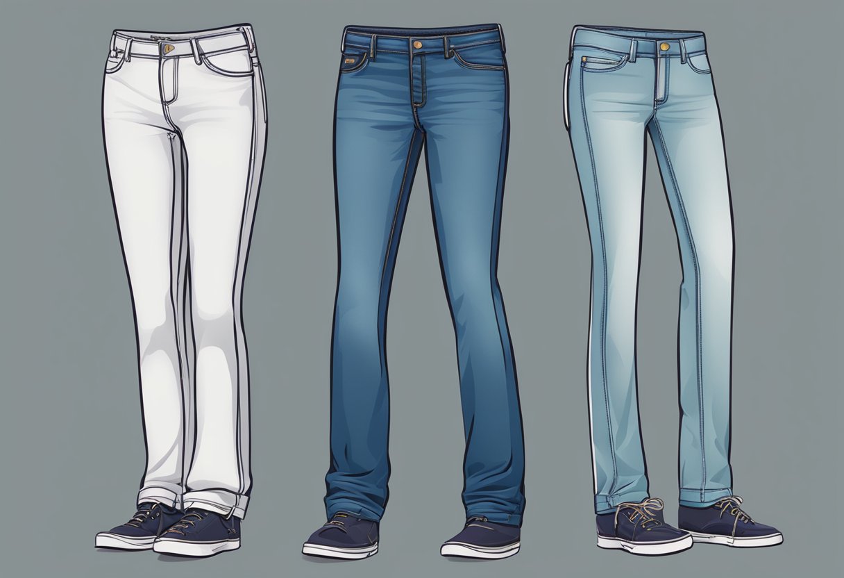 What is the difference between bootcut and straightleg jeans? Agud