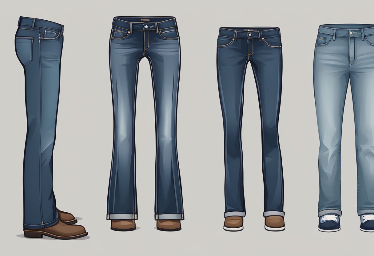 What is the difference between bootcut and straightleg jeans? Agud