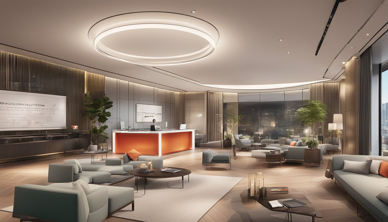 A luxurious setting with a sleek HSBC Revolution card surrounded by exclusive benefits and services, with bonus points prominently displayed