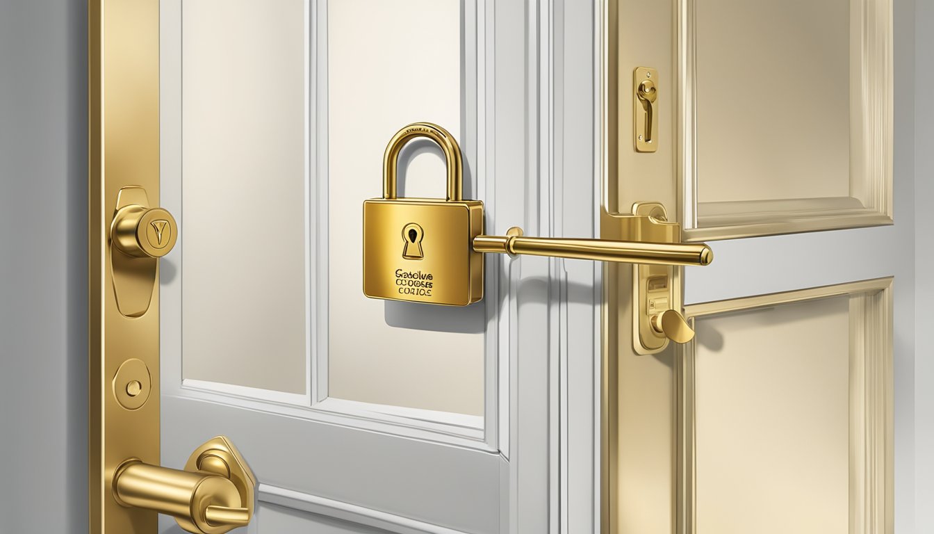 A golden key unlocking a door labeled "Exclusive Cardholder Privileges" with the HSBC Choice Card logo in the background