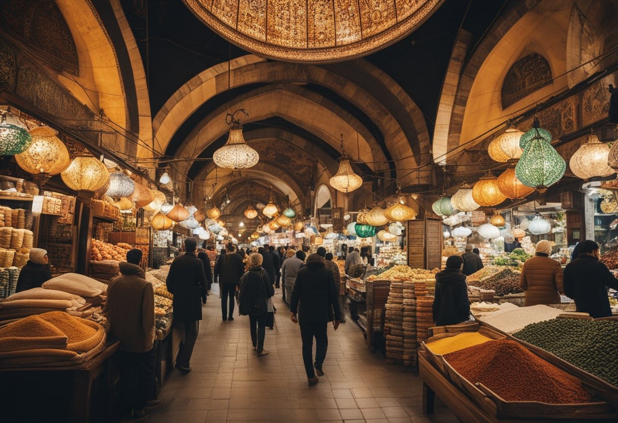 The Bazaars of Istanbul101: Discover Centuries-Old Market Captivating Traditions - Colorful bazaars in Istanbul bustle with diverse products, from spices to textiles, under ancient domed ceilings