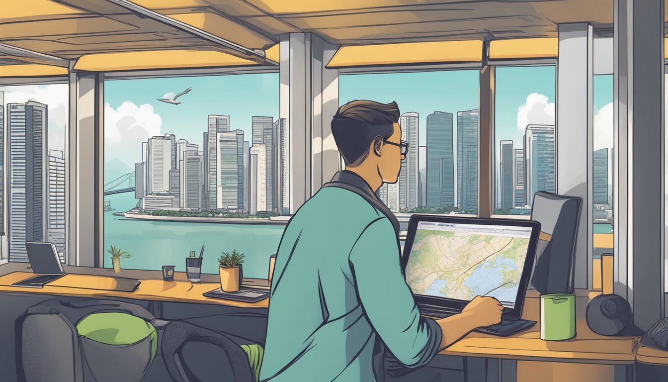 A traveler comparing KrisFlyer miles to elite miles in Singapore, maximizing value
