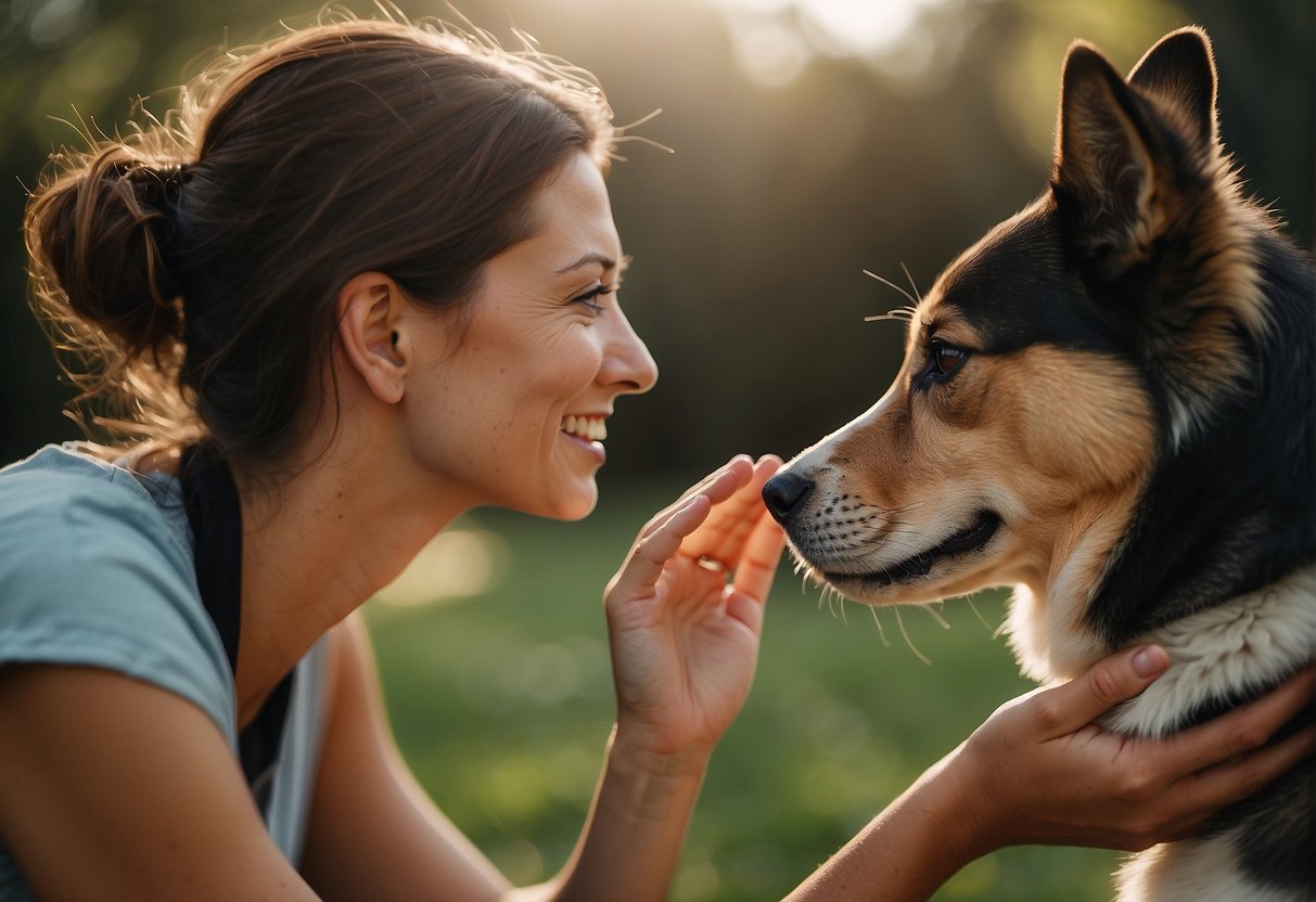 A woman and her dog engage in intimate behavior in a specific case study