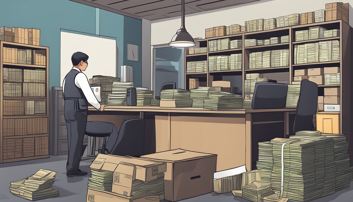 Authorities shut down unlicensed moneylending operation in Singapore. Confiscated cash, documents, and equipment. Perpetrators face legal consequences