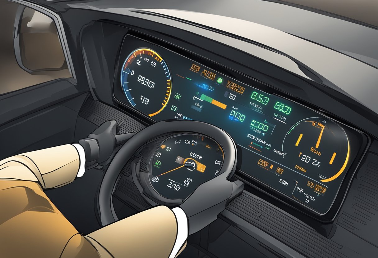 The engine oil pressure control system malfunctions, causing the P06DD code to appear. The engine is under stress, and warning lights illuminate on the dashboard
