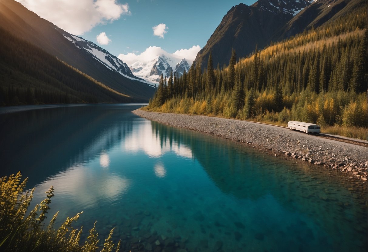 Alaska is connected to Canada by a narrow strip of land, creating a border between the two countries