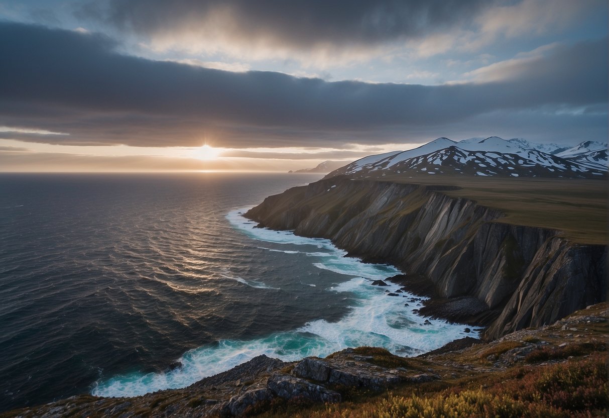 Alaska's easternmost point, Little Diomede Island, lies in the Bering Strait. The island holds cultural and economic significance as it is home to the native Iñupiat people and plays a vital role in the region's fishing and