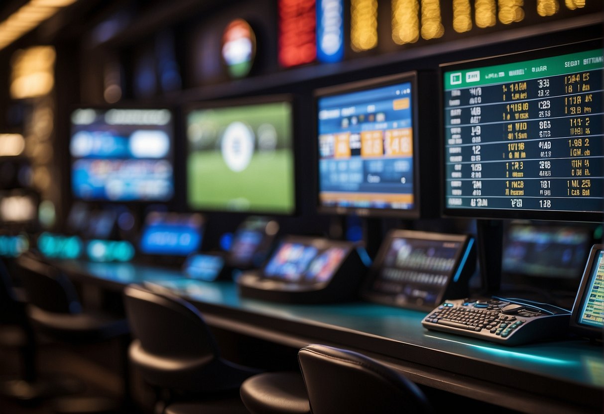 A row of sports betting websites with cash-out options displayed, each representing a different sport. Odds and payout amounts are clearly visible