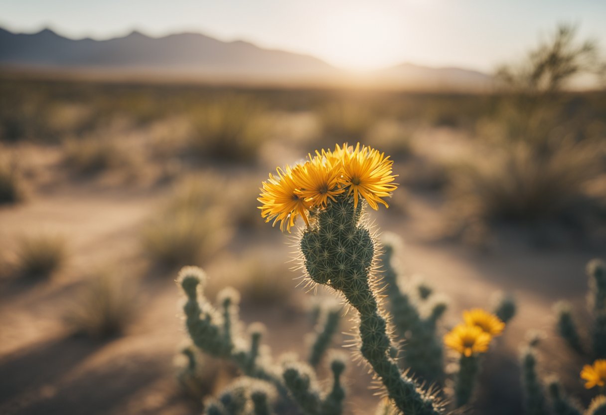 The Flower Blooms of the Desert - A desert flower blooms, attracting rare and spectacular species. Interactions and ecological impacts unfold in the arid landscape