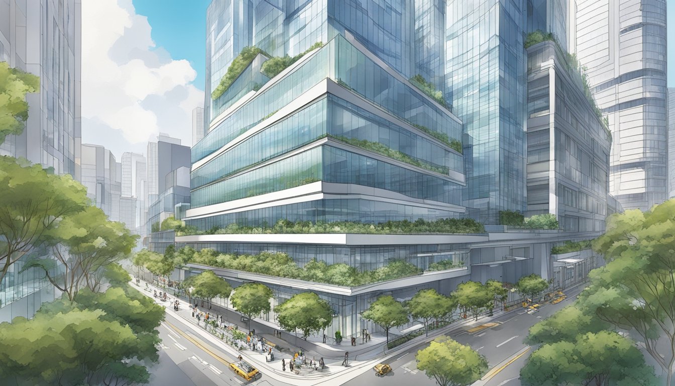 Mizuho Bank Singapore, with its modern architecture, faces the challenge of blending into the bustling cityscape while adapting to the ever-changing financial landscape