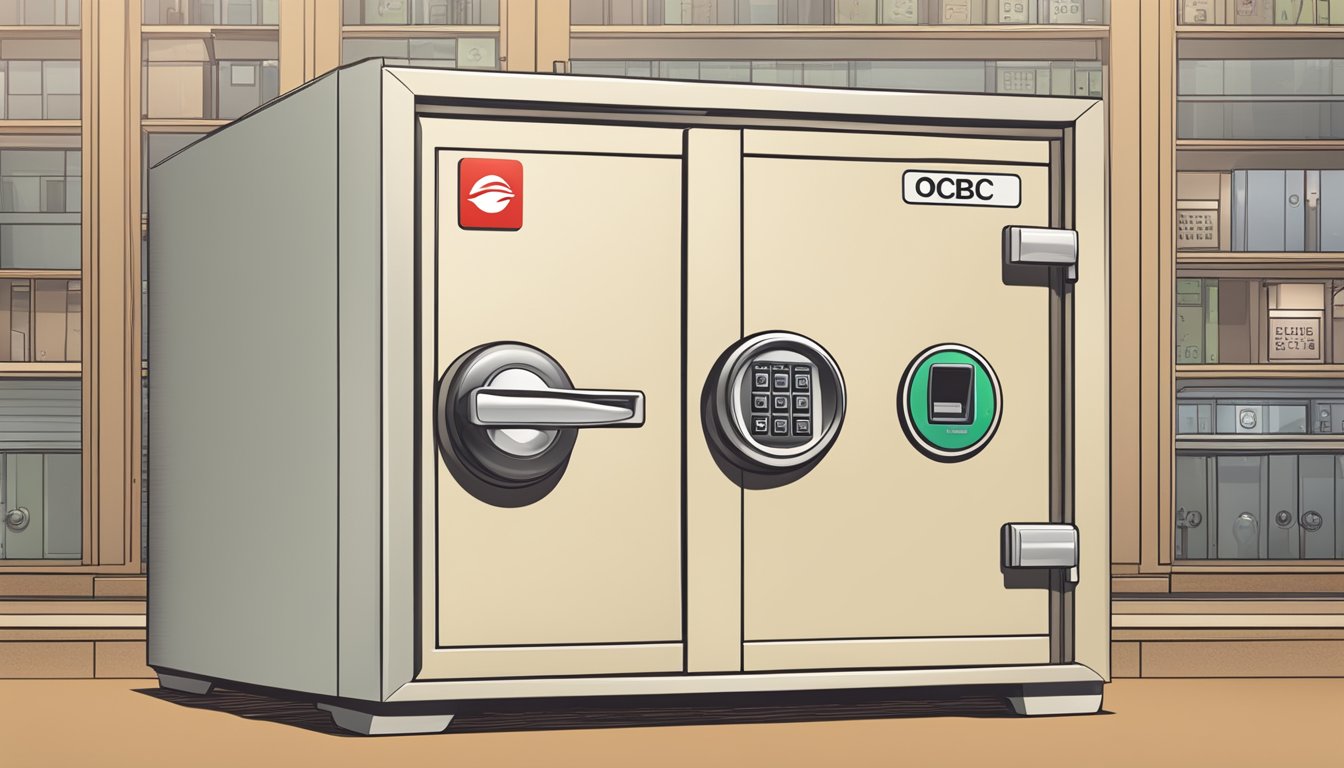 A secure safe with the OCBC 360 Save Bonus logo in Singapore