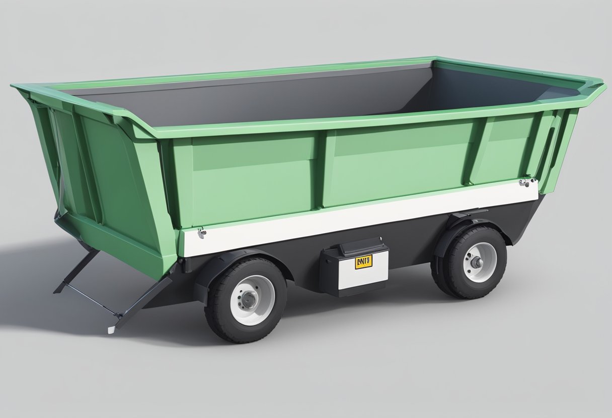 A mini skip is 2 to 3 meters long, 1.5 meters wide, and 1 meter high. It has a capacity of 2 to 3 cubic meters