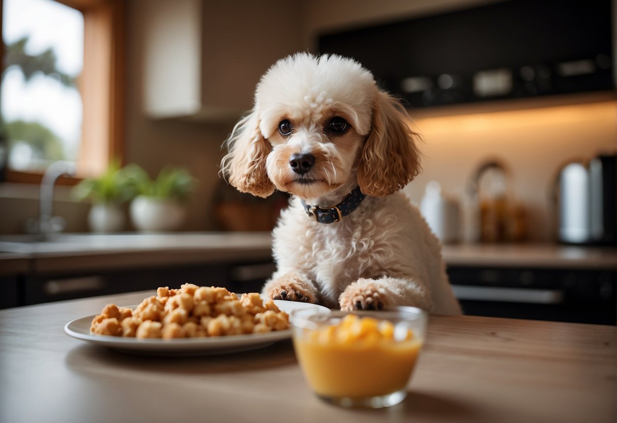 A 1kg small poodle needs its nutritional needs met. How much food does a 1kg small poodle eat?
