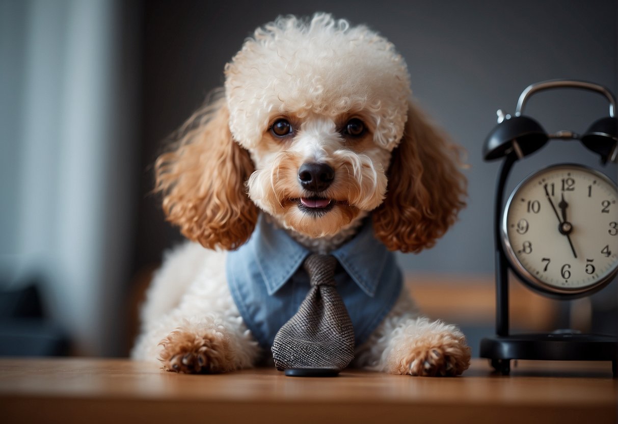 A poodle's health and well-being management, calculating the age of a poodle