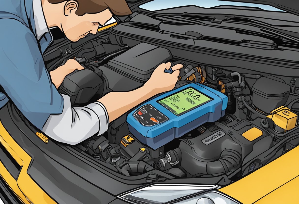 A mechanic uses a diagnostic tool to check for EVAP flow issues in a car's system.

The tool displays the P0496 code indicating a non-purge condition