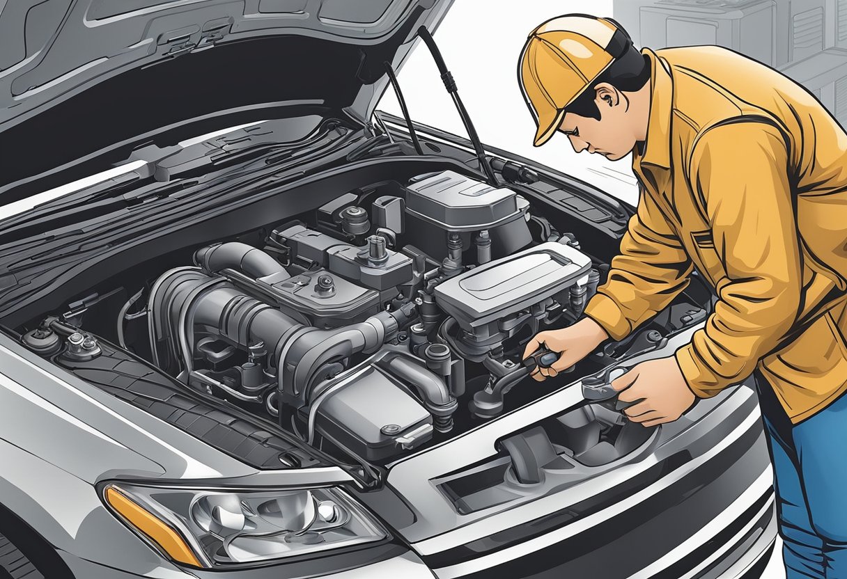 Mechanic adjusts throttle body screw, checks vacuum leaks, and inspects idle air control valve.

Diagnostic tools connected to car's computer for P0506 code