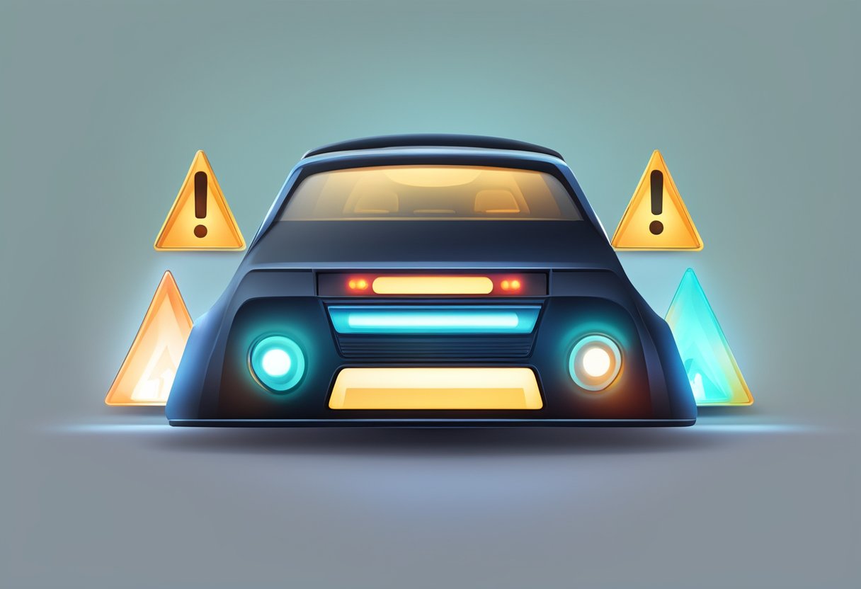 Exclamation Mark On Dash With Triangle