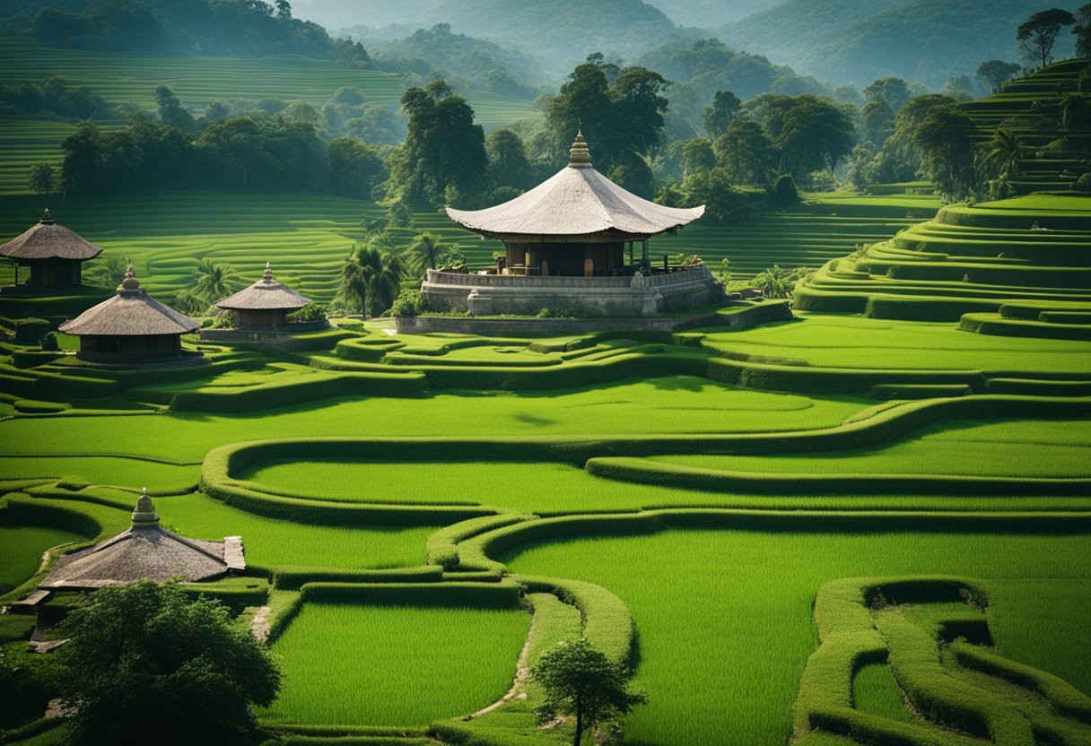 Eat Pray Love—A lush Indonesian rice field 