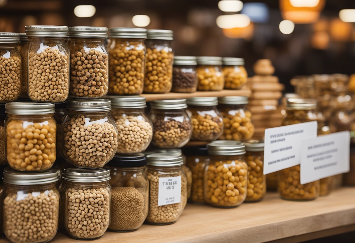 A table displays tiger nuts in various cultural settings, with labels highlighting their benefits